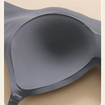 Caidanqi 196 Sportski grudnjak s 3/4 šalice, tanak oblikovan košarica, Ice Silk nylon smjesa, fiksne naramenice, stražnje tri redovi kukica