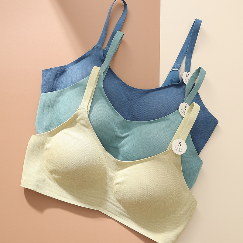 Bežični sportski grudnjak za jogu s push-upom, puni košarice, fiksni dvostruki naramenice, stražnje kopčanje s tri reda, prozračna tkanina