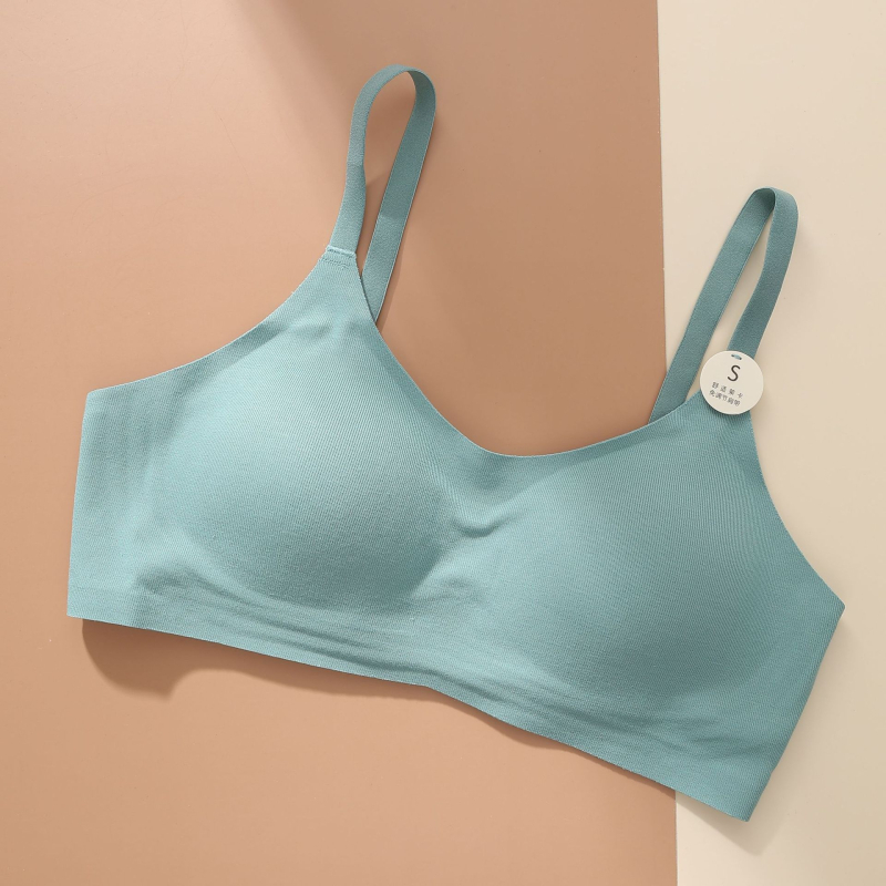 Bežični sportski grudnjak za jogu s push-upom, puni košarice, fiksni dvostruki naramenice, stražnje kopčanje s tri reda, prozračna tkanina