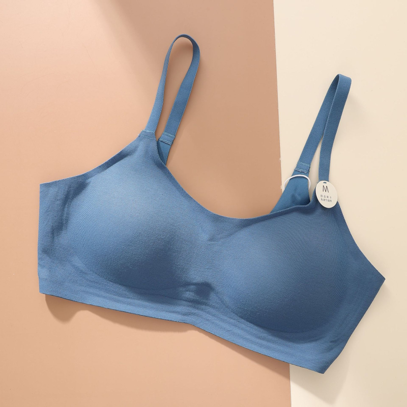 Bežični sportski grudnjak za jogu s push-upom, puni košarice, fiksni dvostruki naramenice, stražnje kopčanje s tri reda, prozračna tkanina