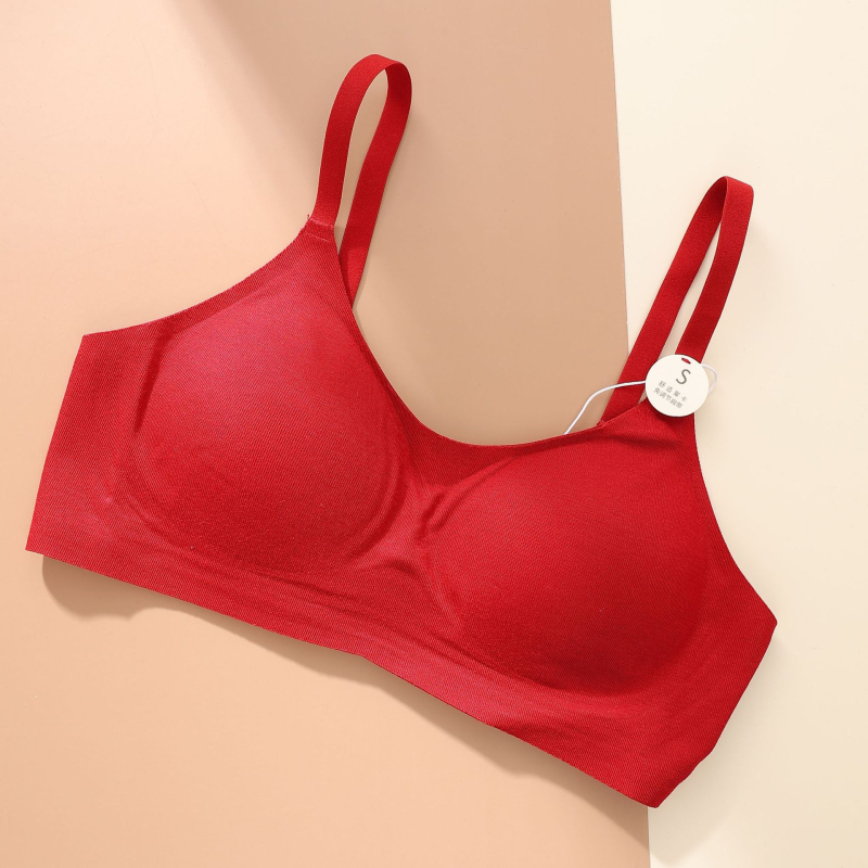 Bežični sportski grudnjak za jogu s push-upom, puni košarice, fiksni dvostruki naramenice, stražnje kopčanje s tri reda, prozračna tkanina