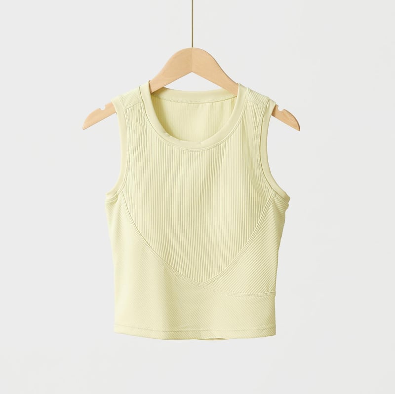 Γυναικειο γιόγκα και τρέξιμο γιλέκο, χωρίς μανίκια, νάιλον ύφασμα με απομάκρυνση υγρασίας, με επένδυση στήθους, γρήγορο στέγνωμα