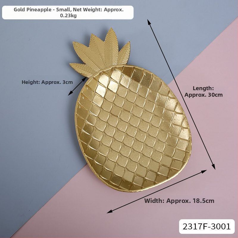 Двуслойна метална плодова чиния за дневна стая, масичка за кафе, поднос за закуски и бонбони