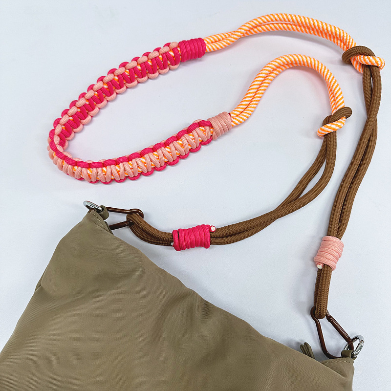 Ručni pleteni crossbody remen od poliestera, geometrijski uzorak, olakšava nošenje, branda Jinjia