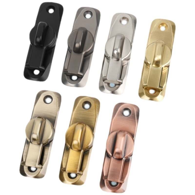 Bez urbšanas durvju aizslēgs 90° plūsmīgām durvīm – cinka sakausējuma materiāls, piemērots šķūnim un vannas istabai