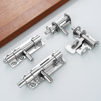 Nerūsējošā tērauda latch paredzēts koka durvīm – anti-theft, uzstādīšana bez urbumiem, Type A, 304/201, precīzi pulēta virsma