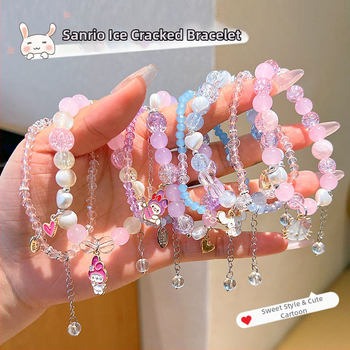 Χειροποίητο παιδικό βραχιόλι με χαρακτήρα καρτούν πόνι, χάντρες, για ηλικίες 3–10