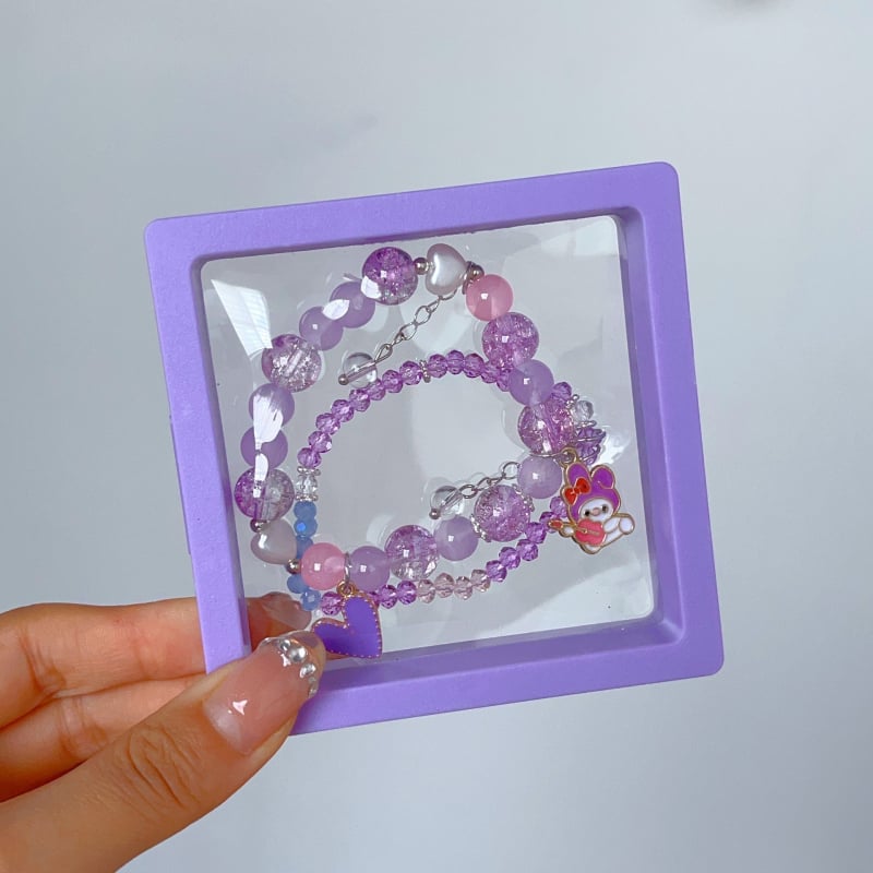 Χειροποίητο παιδικό βραχιόλι με χαρακτήρα καρτούν πόνι, χάντρες, για ηλικίες 3–10