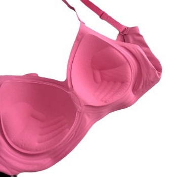 Grudnjak od spandexa s košaricama 3/4, push-up, odvojive dvostruke naramenice, stražnje kopčanje s tri reda kukica