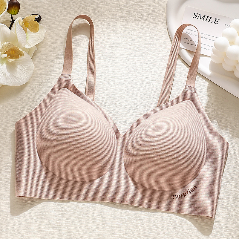 Bezšivni push-up grudnjak za male grudi, 3/4 košarice, košarice od pjene, fiksirani dvostruki naramenici, stražnje tri redova kopči (Kod 103)