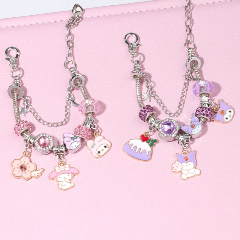 Sanrio serija narukvica od perli s kristalima, crtani likovi