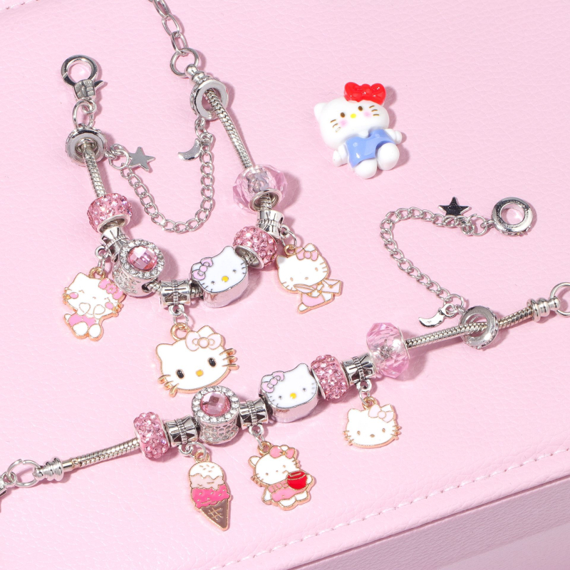 Sanrio serija narukvica od perli s kristalima, crtani likovi