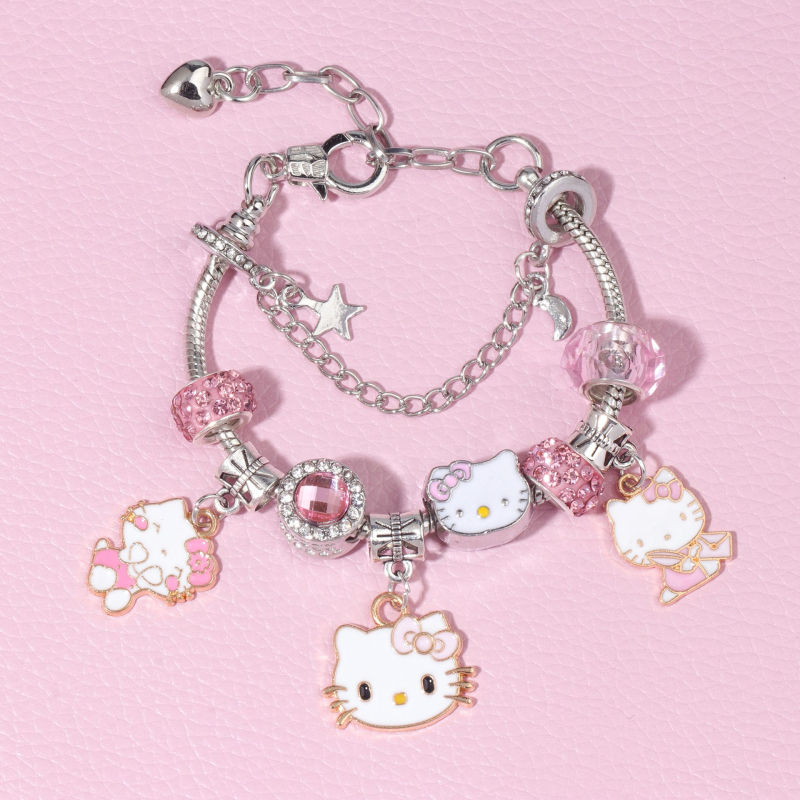 Sanrio serija narukvica od perli s kristalima, crtani likovi