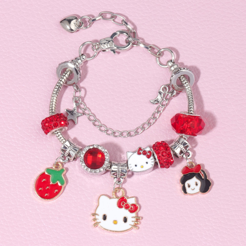 Sanrio serija narukvica od perli s kristalima, crtani likovi
