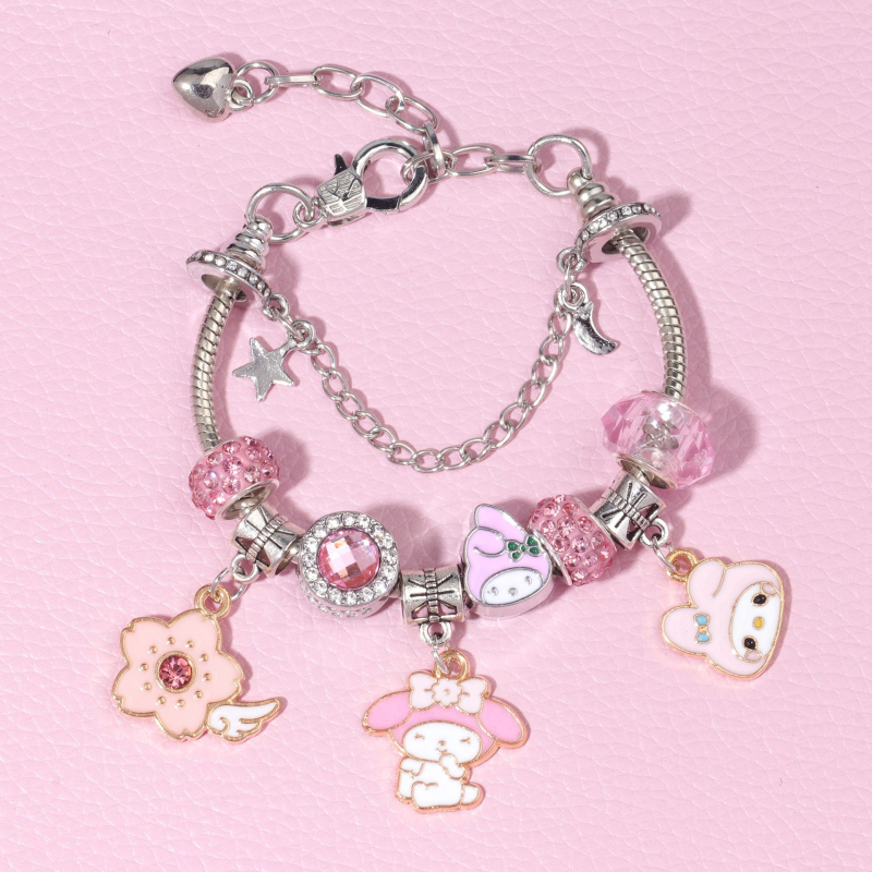 Sanrio serija narukvica od perli s kristalima, crtani likovi