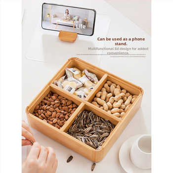 Разделна чиния за плодове и закуски за хол, японски стил, премиум клас, нов китайски стил, 2023 г.