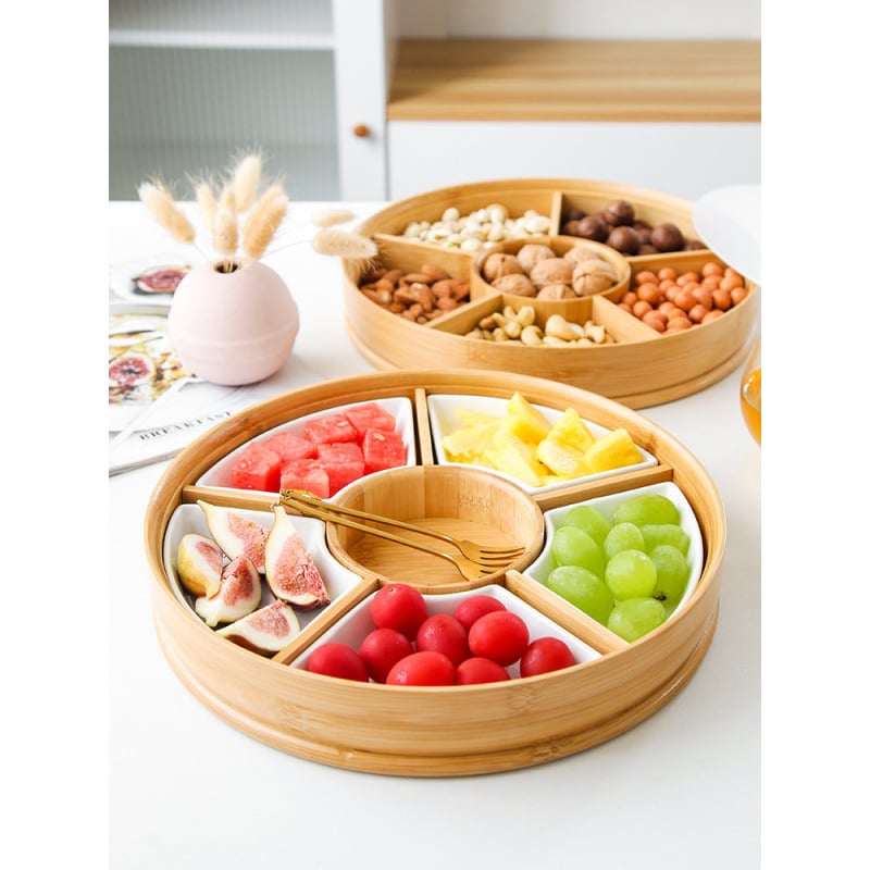 Разделна чиния за плодове и закуски за хол, японски стил, премиум клас, нов китайски стил, 2023 г.
