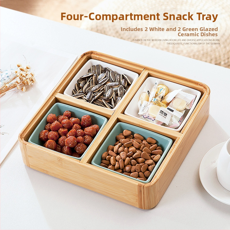 Разделна чиния за плодове и закуски за хол, японски стил, премиум клас, нов китайски стил, 2023 г.