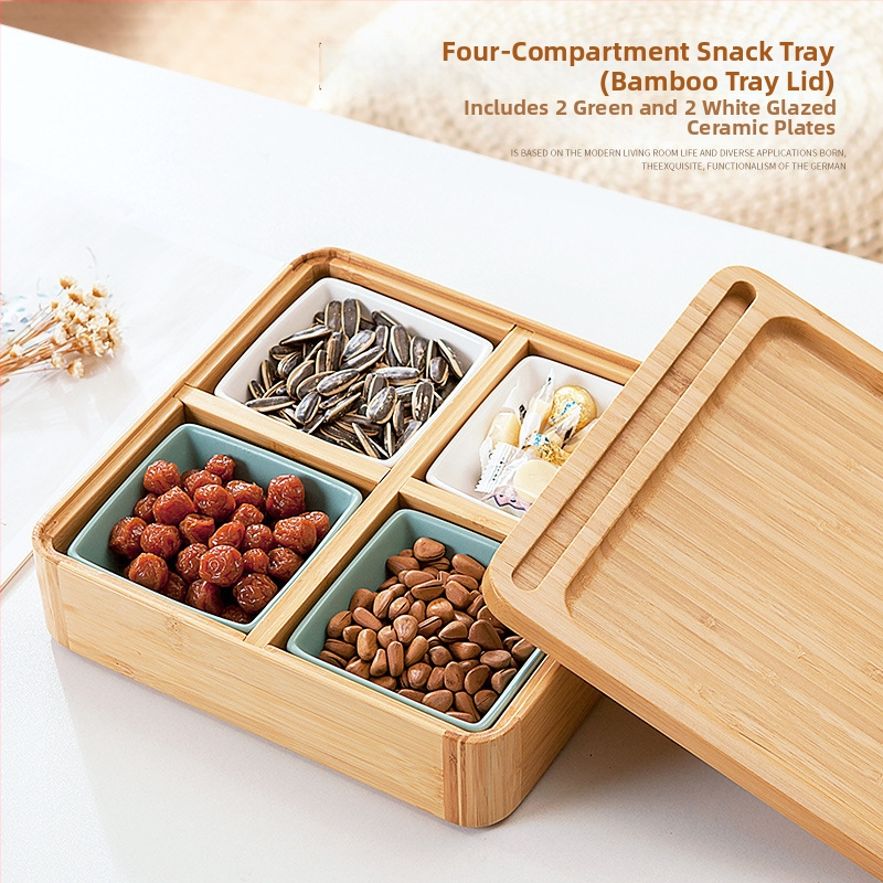 Разделна чиния за плодове и закуски за хол, японски стил, премиум клас, нов китайски стил, 2023 г.