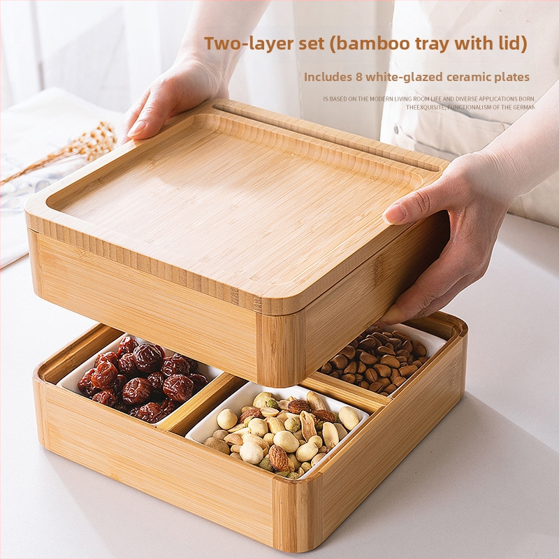 Разделна чиния за плодове и закуски за хол, японски стил, премиум клас, нов китайски стил, 2023 г.