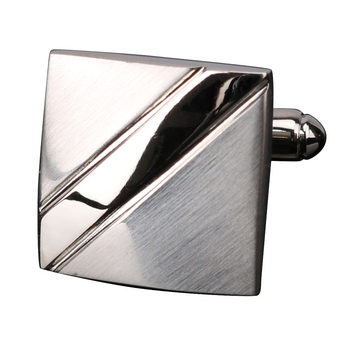 Κουμπιά μανικετόκουμπα (κράμα, απλό ανδρικό στυλ, γεωμετρικός σχεδιασμός, ηλεκτροπλατίωση)