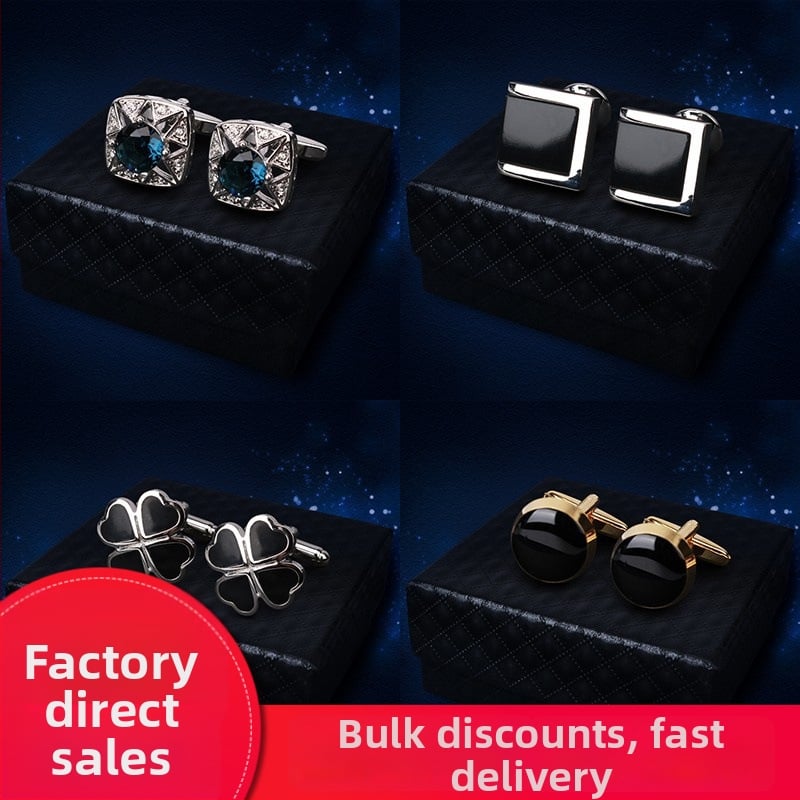 Κουμπιά μανικετόκουμπα (κράμα, απλό ανδρικό στυλ, γεωμετρικός σχεδιασμός, ηλεκτροπλατίωση)