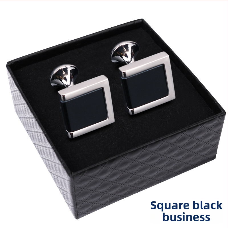 Κουμπιά μανικετόκουμπα (κράμα, απλό ανδρικό στυλ, γεωμετρικός σχεδιασμός, ηλεκτροπλατίωση)