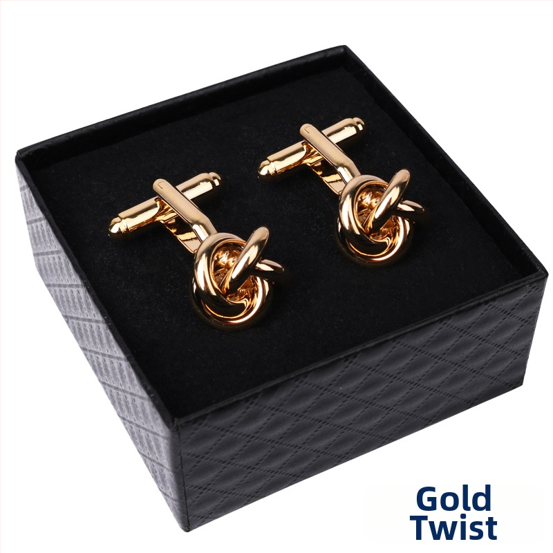 Κουμπιά μανικετόκουμπα (κράμα, απλό ανδρικό στυλ, γεωμετρικός σχεδιασμός, ηλεκτροπλατίωση)