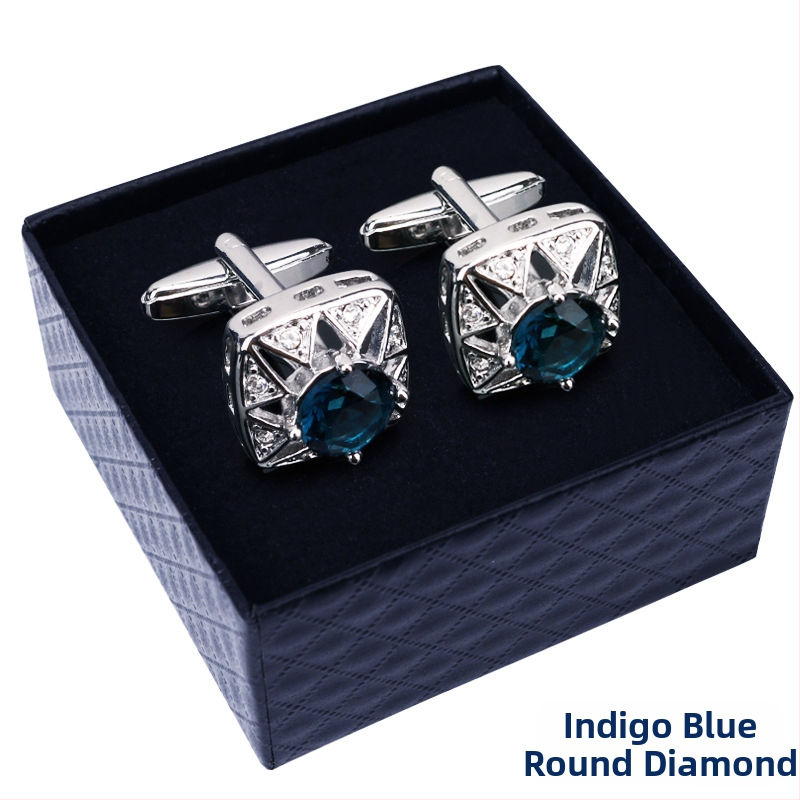 Κουμπιά μανικετόκουμπα (κράμα, απλό ανδρικό στυλ, γεωμετρικός σχεδιασμός, ηλεκτροπλατίωση)