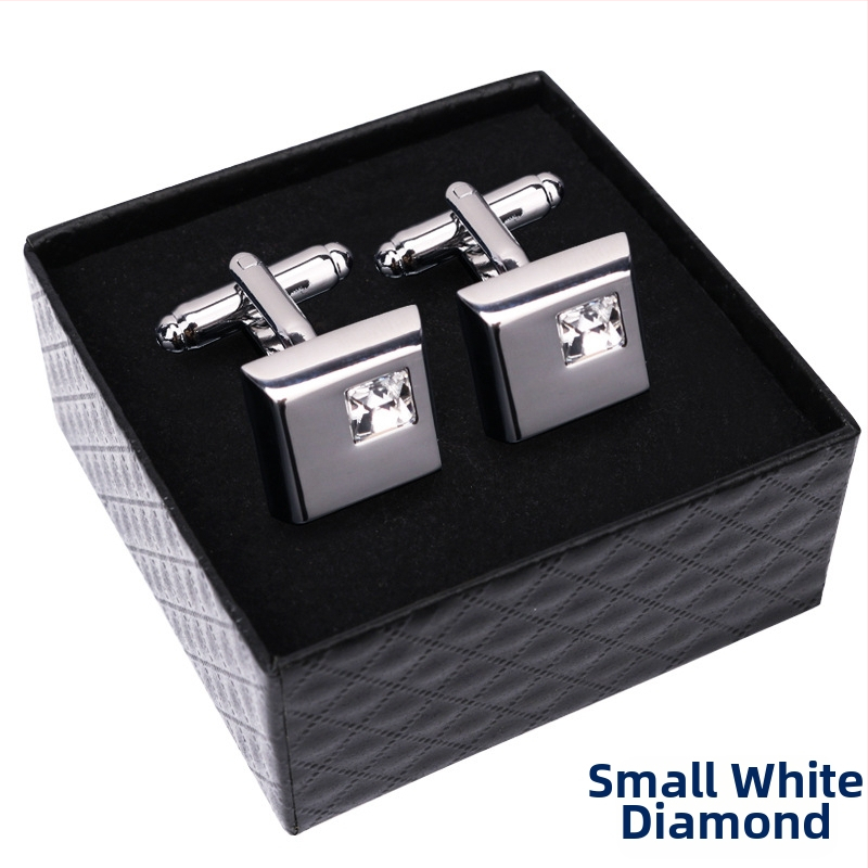 Κουμπιά μανικετόκουμπα (κράμα, απλό ανδρικό στυλ, γεωμετρικός σχεδιασμός, ηλεκτροπλατίωση)