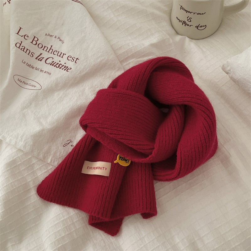 Μάλλινο σάλι, κορεατικό στυλ, μοτίβο με χρωματικό συντονισμό, τραπεζοειδές σχήμα, warp-knit ύφανση, ζεσταίνει