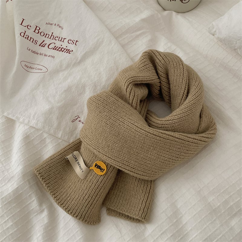 Μάλλινο σάλι, κορεατικό στυλ, μοτίβο με χρωματικό συντονισμό, τραπεζοειδές σχήμα, warp-knit ύφανση, ζεσταίνει