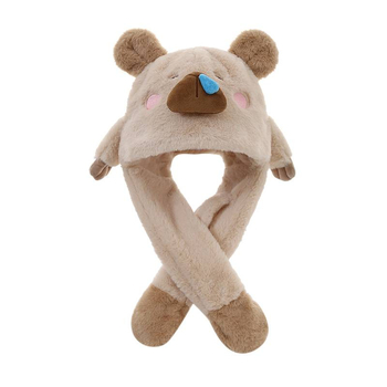 Χειμερινό καπέλο-βαλακλάβα με κινητά αυτιά, ενσωματωμένο καπέλο για παιδιά, αναπνεύσιμο πολυεστέρας, προστασία αυτιών, για ηλικίες 2-10+ ετών