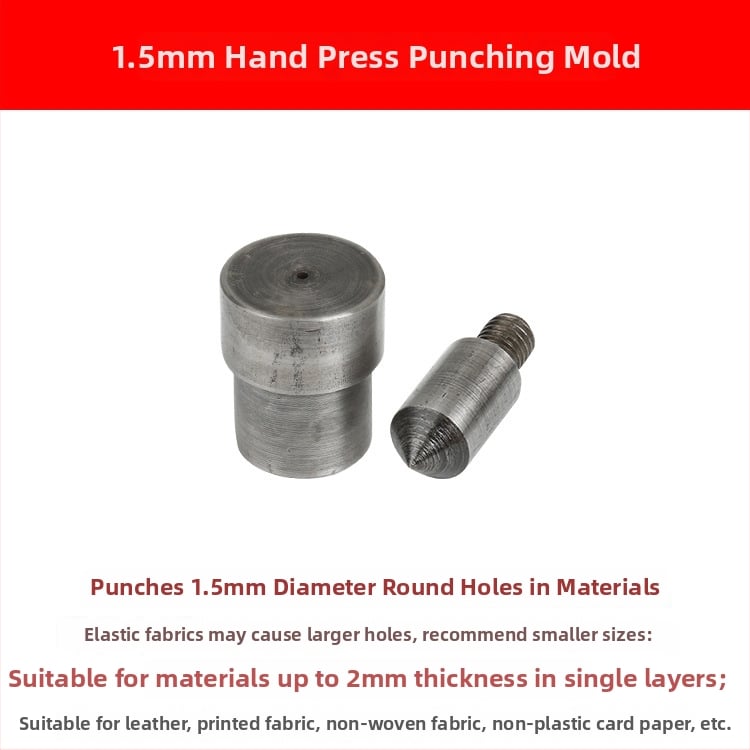 Χειροκίνητο εργαλείο διάτρησης με μήτρα για οπές και αγκράβες 4-σε-1 – DIY διάτρηση. Υλικό: 45# χάλυνας; Κατασκευαστής: Hechang Hardware