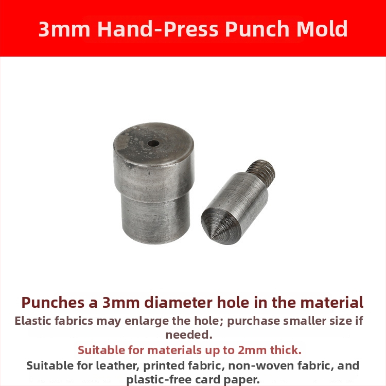 Χειροκίνητο εργαλείο διάτρησης με μήτρα για οπές και αγκράβες 4-σε-1 – DIY διάτρηση. Υλικό: 45# χάλυνας; Κατασκευαστής: Hechang Hardware