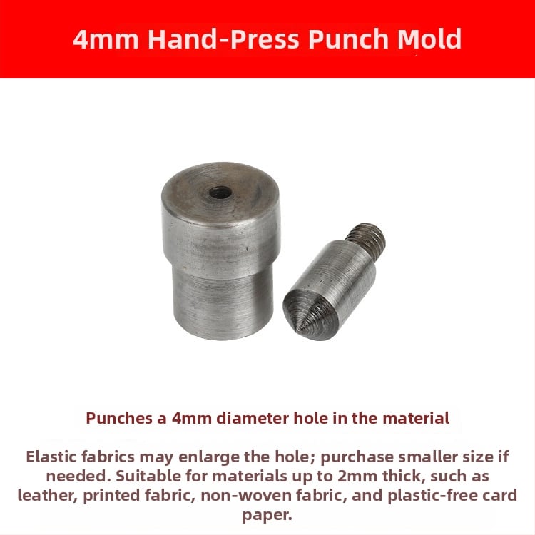 Χειροκίνητο εργαλείο διάτρησης με μήτρα για οπές και αγκράβες 4-σε-1 – DIY διάτρηση. Υλικό: 45# χάλυνας; Κατασκευαστής: Hechang Hardware