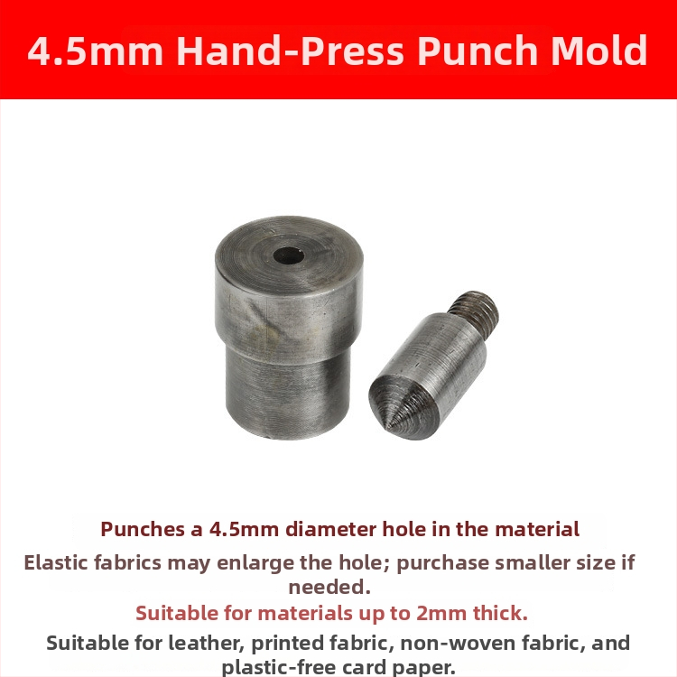 Χειροκίνητο εργαλείο διάτρησης με μήτρα για οπές και αγκράβες 4-σε-1 – DIY διάτρηση. Υλικό: 45# χάλυνας; Κατασκευαστής: Hechang Hardware