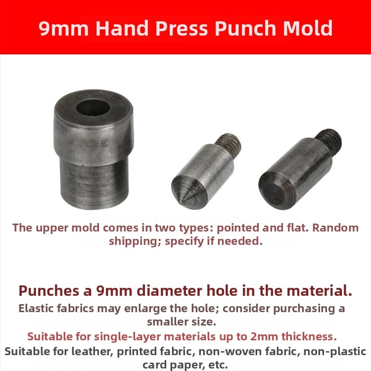 Χειροκίνητο εργαλείο διάτρησης με μήτρα για οπές και αγκράβες 4-σε-1 – DIY διάτρηση. Υλικό: 45# χάλυνας; Κατασκευαστής: Hechang Hardware