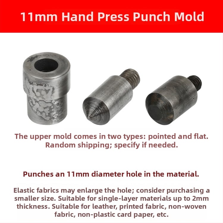 Χειροκίνητο εργαλείο διάτρησης με μήτρα για οπές και αγκράβες 4-σε-1 – DIY διάτρηση. Υλικό: 45# χάλυνας; Κατασκευαστής: Hechang Hardware