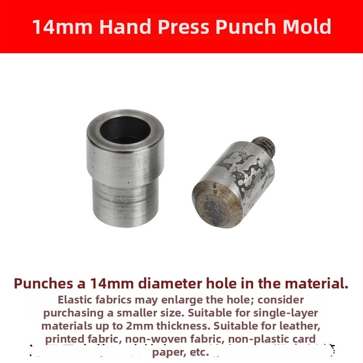 Χειροκίνητο εργαλείο διάτρησης με μήτρα για οπές και αγκράβες 4-σε-1 – DIY διάτρηση. Υλικό: 45# χάλυνας; Κατασκευαστής: Hechang Hardware