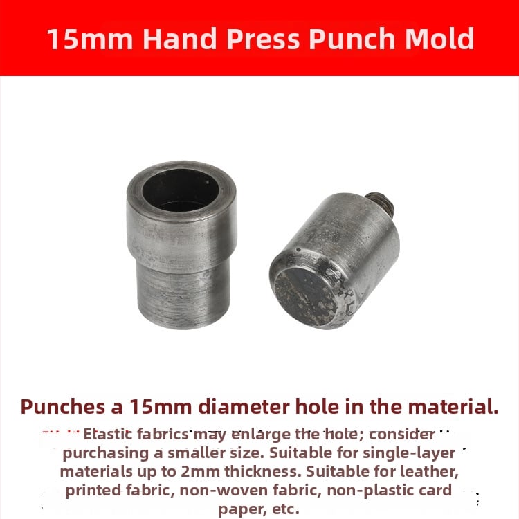 Χειροκίνητο εργαλείο διάτρησης με μήτρα για οπές και αγκράβες 4-σε-1 – DIY διάτρηση. Υλικό: 45# χάλυνας; Κατασκευαστής: Hechang Hardware