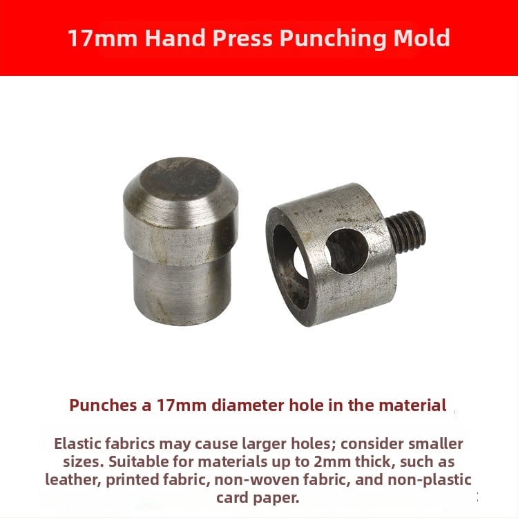 Χειροκίνητο εργαλείο διάτρησης με μήτρα για οπές και αγκράβες 4-σε-1 – DIY διάτρηση. Υλικό: 45# χάλυνας; Κατασκευαστής: Hechang Hardware