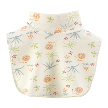 Παιδικό κασκόλ με μισό-υψωμένο γιακά, βαμβακερό, μονόχρωμο σχέδιο, unisex, φθινοπωρινό-χειμερινό