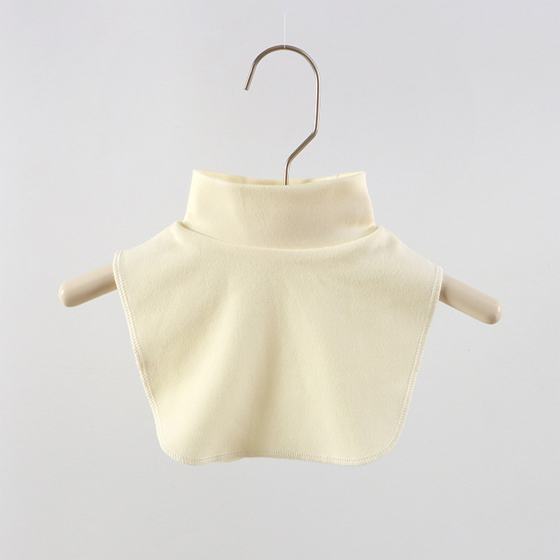 Παιδικό κασκόλ με μισό-υψωμένο γιακά, βαμβακερό, μονόχρωμο σχέδιο, unisex, φθινοπωρινό-χειμερινό