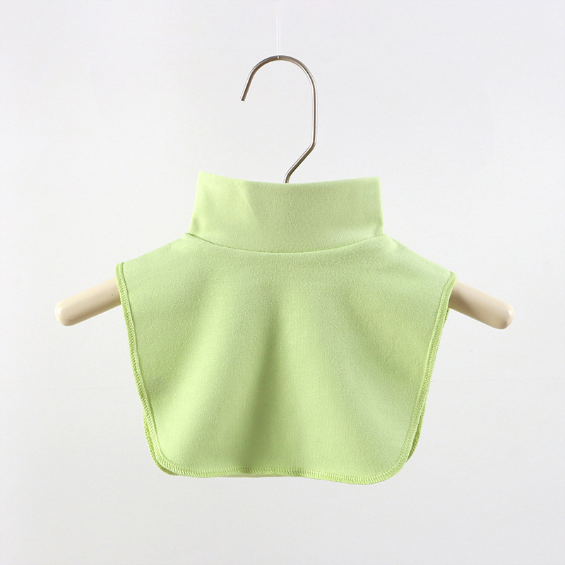 Παιδικό κασκόλ με μισό-υψωμένο γιακά, βαμβακερό, μονόχρωμο σχέδιο, unisex, φθινοπωρινό-χειμερινό