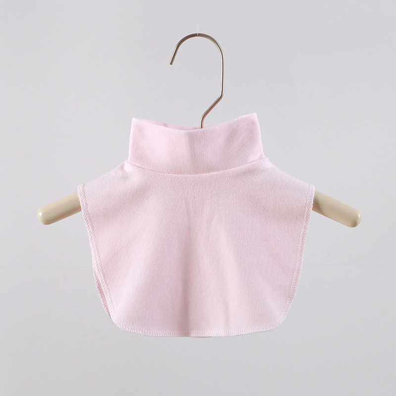 Παιδικό κασκόλ με μισό-υψωμένο γιακά, βαμβακερό, μονόχρωμο σχέδιο, unisex, φθινοπωρινό-χειμερινό