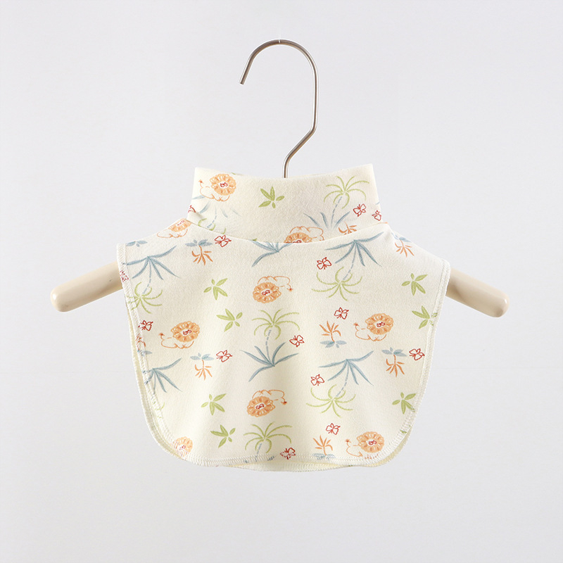 Παιδικό κασκόλ με μισό-υψωμένο γιακά, βαμβακερό, μονόχρωμο σχέδιο, unisex, φθινοπωρινό-χειμερινό