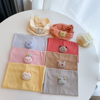 Παιδικό φουλάρι λαιμού με ζωικό σχέδιο, πολυεστέρας, ύφανση warp knitting, κεντημένο, ζεστό