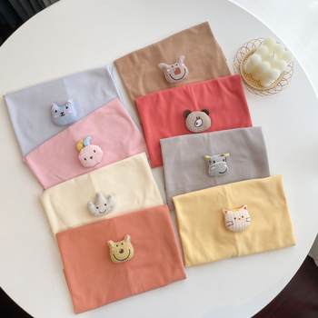 Παιδικό φουλάρι λαιμού με ζωικό σχέδιο, πολυεστέρας, ύφανση warp knitting, κεντημένο, ζεστό