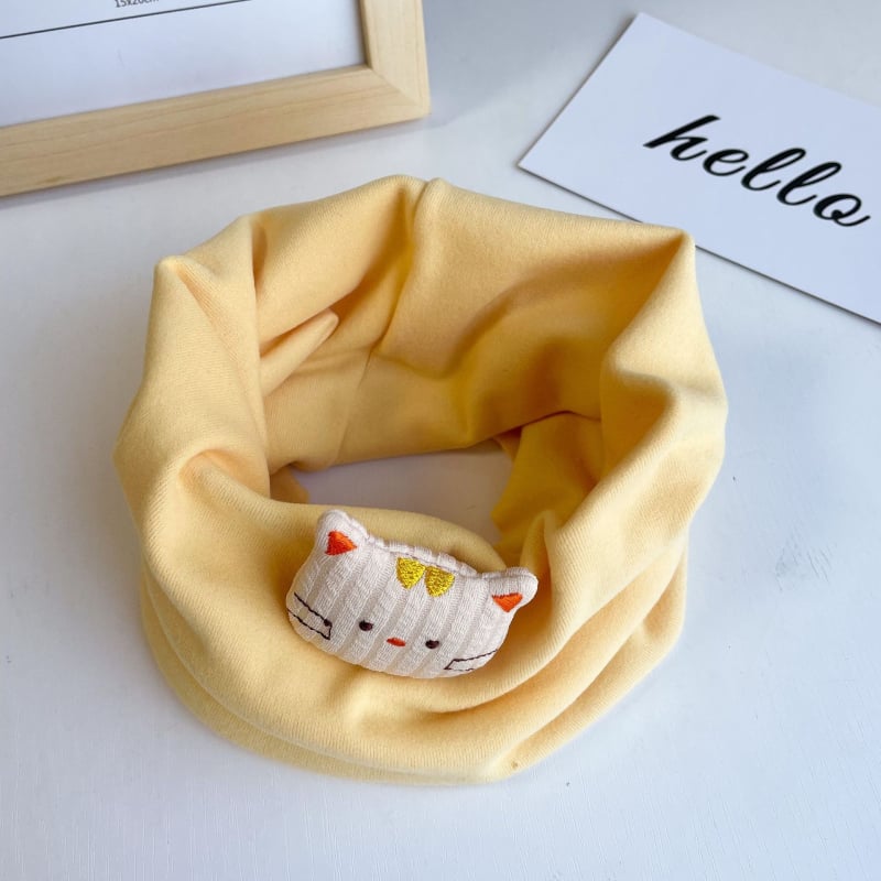 Παιδικό φουλάρι λαιμού με ζωικό σχέδιο, πολυεστέρας, ύφανση warp knitting, κεντημένο, ζεστό